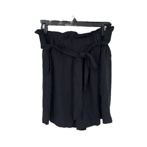 Sanctuary shorts High tide paperbag waist black Small S - Picture 2 of 4